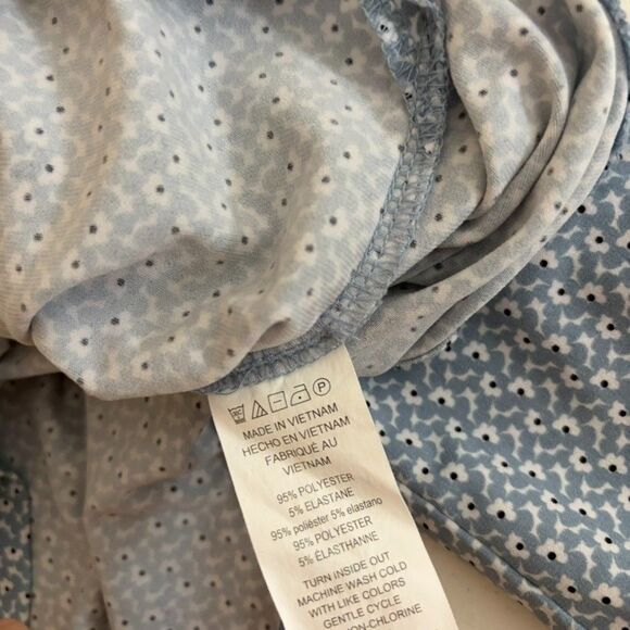 Michael Kors Blouse Women's Small V-Neck Zipper Long Sleeve Career Shirt Top - Picture 7 of 8